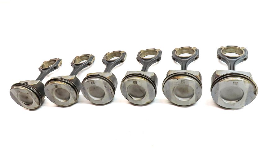 Thumbnail 3: 12-18 MERCEDES C E GLE GLK ML SLK (W212 W204 X204 W166 R172) 3.5L PISTON SET-6