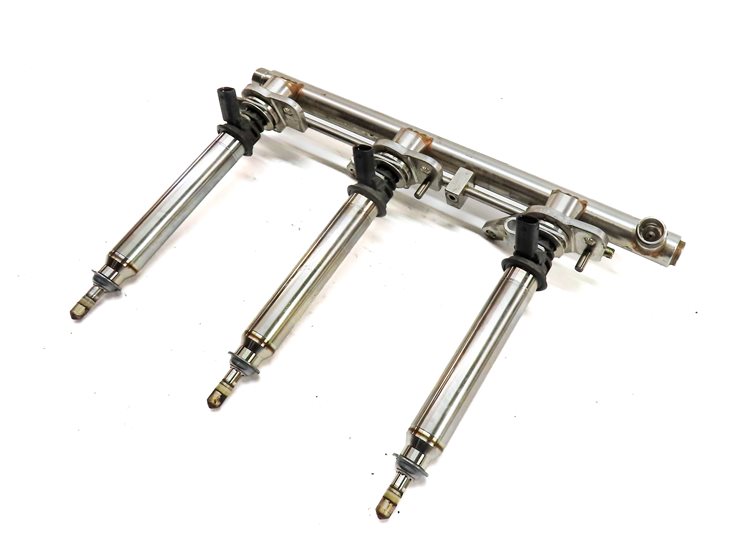 2014 MERCEDES GLK350 (X204) 3.5L (276.957) ENGINE FUEL INJECTOR SET/3 w/ RAIL