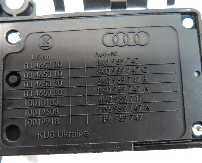 Thumbnail 8: 2014 AUDI S5 COUPE (B8 8T) FRONT LEFT DRIVER SEAT POSITION ADJUST SWITCH BUTTON