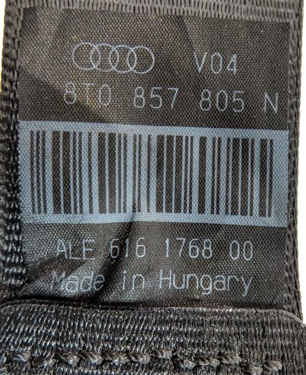 Thumbnail 7: 2014 AUDI S5 COUPE (B8 8T) REAR LEFT SEAT SEATBELT RETRACTOR (Black)