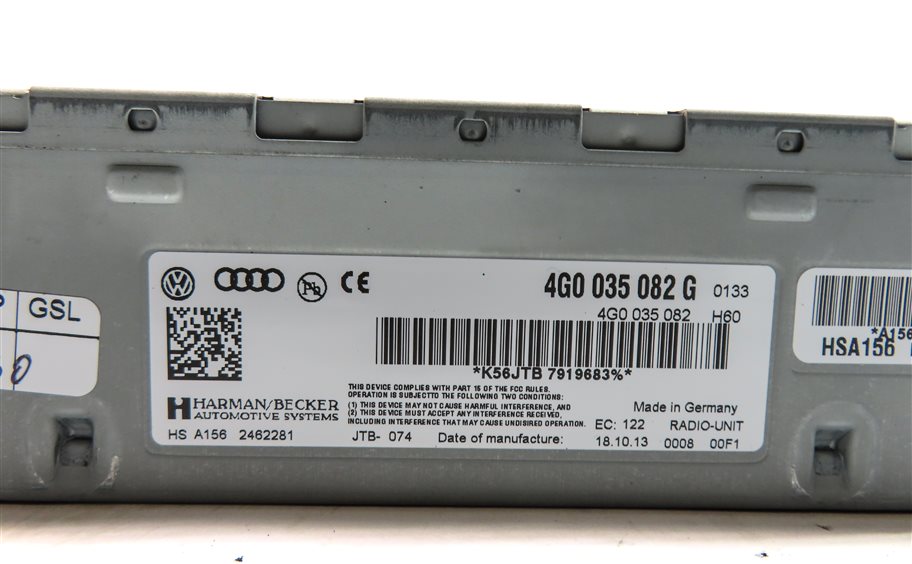 Thumbnail 7: 2014 AUDI S5 COUPE (B8 8T) AM FM RADIO STEREO RECEIVER CONTROL MODULE