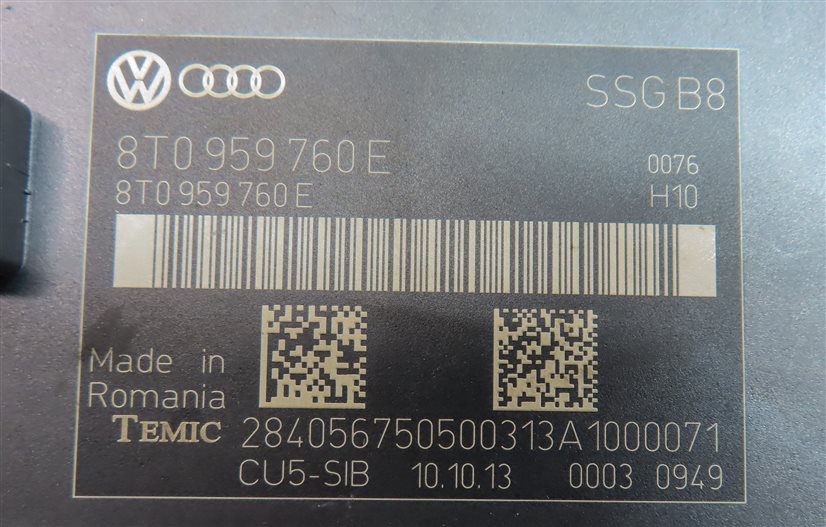 Thumbnail 5: 10-17 AUDI A5 S5 RS5 (B8 8T) FRONT LEFT or RIGHT MEMORY SEAT CONTROL MODULE