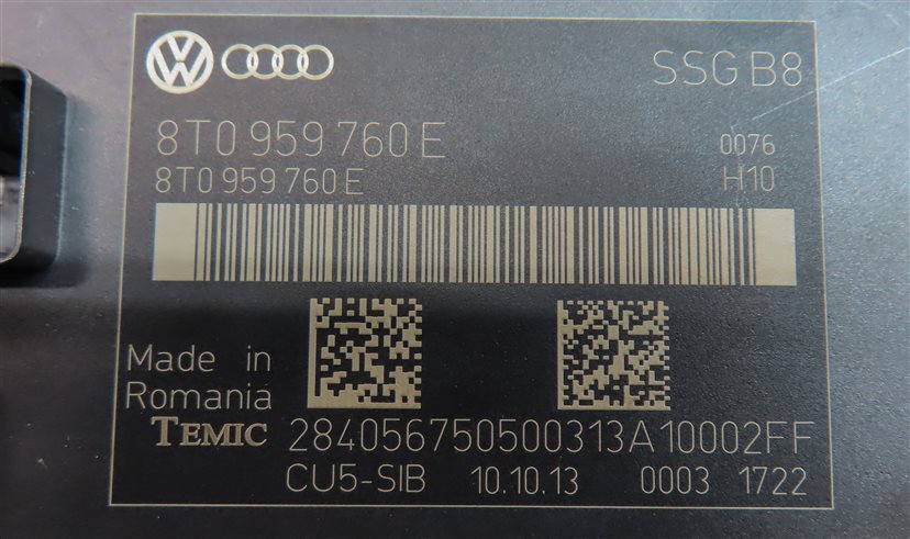 Thumbnail 5: 10-17 AUDI A5 S5 RS5 (B8 8T) FRONT LEFT or RIGHT MEMORY SEAT CONTROL MODULE
