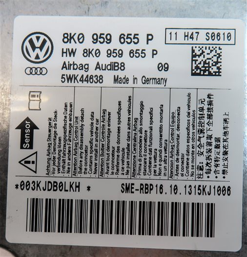 Thumbnail 6: 2013-2015 AUDI A4 A5 S4 S5 RS5 (B8 8K 8T) SRS BAG CONTROL MODULE
