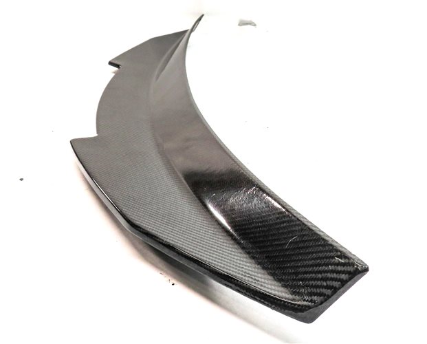Thumbnail 3: 2014 AUDI S5 COUPE (B8 8T) REAR GLOSSY CARBON FIBER TRUNK MOUNT SPOILER FIN WING