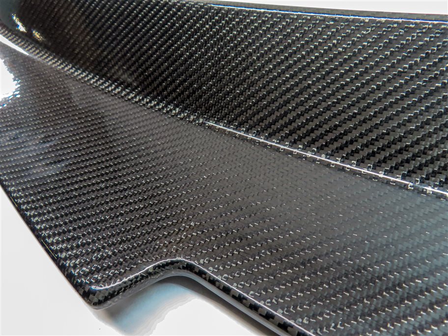 Thumbnail 7: 2014 AUDI S5 COUPE (B8 8T) REAR GLOSSY CARBON FIBER TRUNK MOUNT SPOILER FIN WING