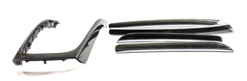 Thumbnail 3: 2014 AUDI S5 COUPE (B8 8T) CENTER CONSOLE FRONT/REAR DOOR TRIM SET/5 (Carbon)