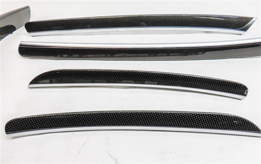 Thumbnail 4: 2014 AUDI S5 COUPE (B8 8T) CENTER CONSOLE FRONT/REAR DOOR TRIM SET/5 (Carbon)