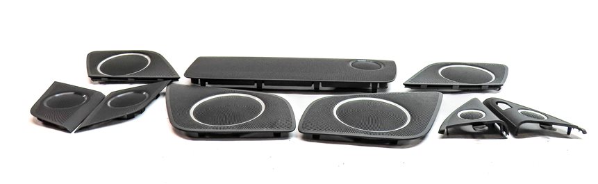 Thumbnail 4: 2014 AUDI S5 COUPE (B8 8T) BANG & OLUFSEN SPEAKER GRILLE COVER SET/9 (BLACK)