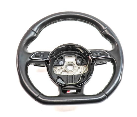 2013-2017 AUDI S5 (B8 8T) SPORT LEATHER STEERING WHEEL w/ SHIFT PADDLES