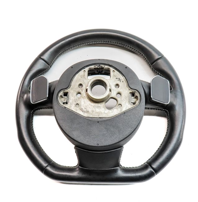 Thumbnail 4: 2013-2017 AUDI S5 (B8 8T) SPORT LEATHER STEERING WHEEL w/ SHIFT PADDLES