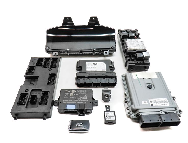 2018 ROVER DISCOVERY L462 3.0L SUPER ECU ECM IGNITION IMMOBILIZER MODULE SET/9