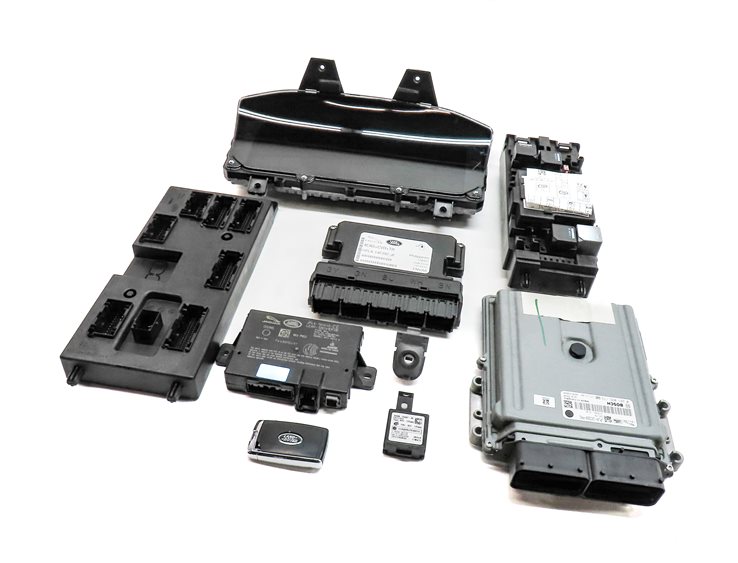 Thumbnail 3: 2018 ROVER DISCOVERY L462 3.0L SUPER ECU ECM IGNITION IMMOBILIZER MODULE SET/9