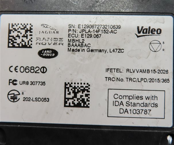 Thumbnail 5: 2018-2019 ROVER DISCOVERY L462 REAR DRIVER ASSIST BLIND SPOT RADAR SENSOR MODULE