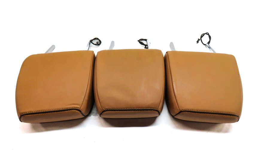 Thumbnail 3: 17-20 LAND ROVER DISCOVERY L462 3RD ROW LEFT CENTER RIGHT HEADREST SET/3 (Tan)