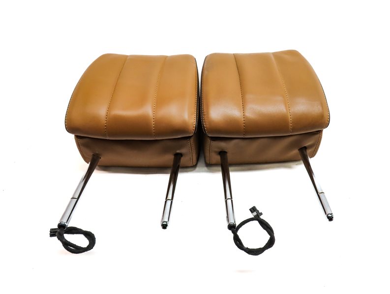 17-20 LAND ROVER DISCOVERY L462 FRONT LEFT & RIGHT SEAT HEADREST SET/3 (Tan)