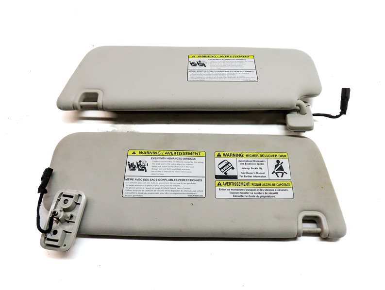 Thumbnail 3: 17-21 LAND ROVER DISCOVERY L462 FRONT LEFT & RIGHT SUNVISOR VISOR SET/2 (Gray)