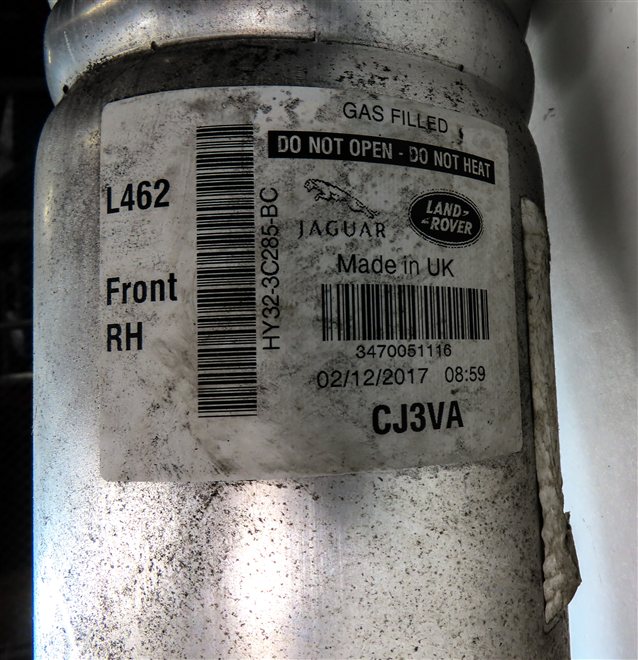 Thumbnail 5: 17-18 ROVER DISCOVERY (L462) FRONT LEFT & RIGHT AIR SUSPENSION SHOCK STRUT SET/2