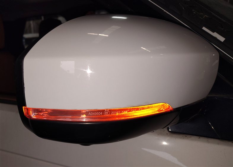 Thumbnail 2: 17-18 ROVER DISCOVERY L462 RIGHT PFOLD HEAT BLIND SPOT CAMERA DOOR MIRROR(White)