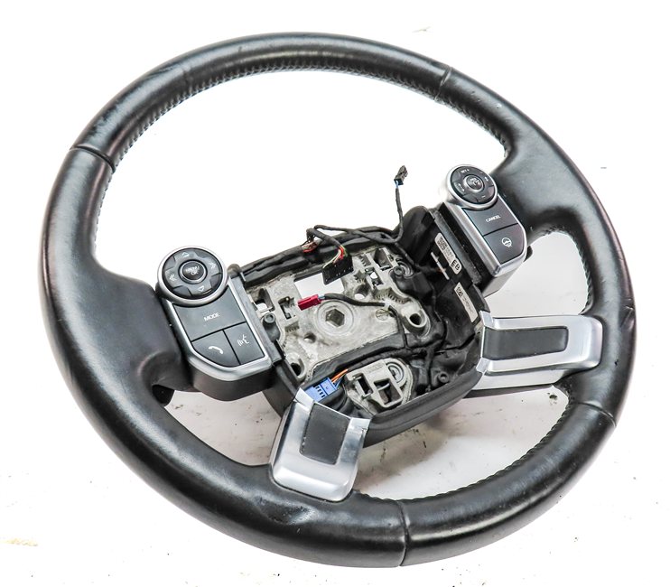 17-20 ROVER DISCOVERY (L462) HEATED STEERING w/SHIFT PADDLES GRAY STITCH (Black)