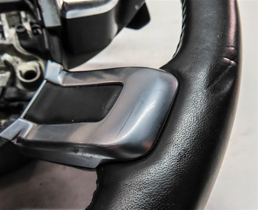 Thumbnail 12: 17-20 ROVER DISCOVERY (L462) HEATED STEERING w/SHIFT PADDLES GRAY STITCH (Black)