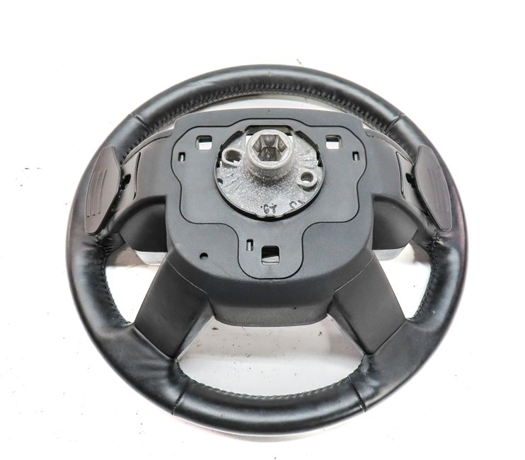 Thumbnail 6: 17-20 ROVER DISCOVERY (L462) HEATED STEERING w/SHIFT PADDLES GRAY STITCH (Black)