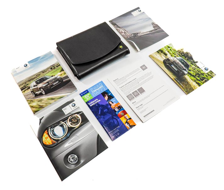 2011 BMW X5 (E70) 3.0L (N55) OWNER'S MANUAL BOOKLET SET/7 w/ BLACK LEATHER CASE