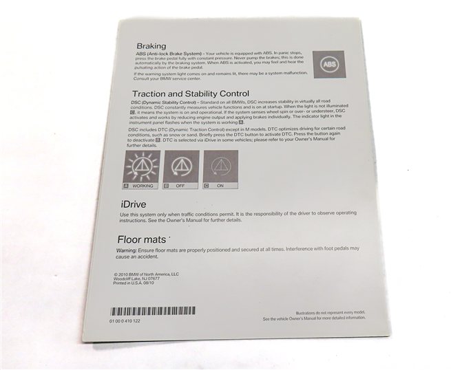 Thumbnail 12: 2011 BMW X5 (E70) 3.0L (N55) OWNER'S MANUAL BOOKLET SET/7 w/ BLACK LEATHER CASE