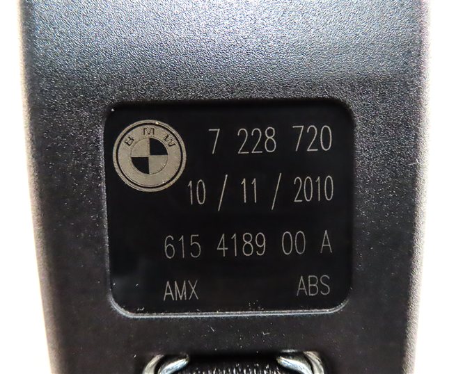 Thumbnail 11: 2011 BMW X5 (E70) REAR 2ND ROW LEFT CENTER RIGHT SEATBELT RECEIVER BUCKLE SET/3