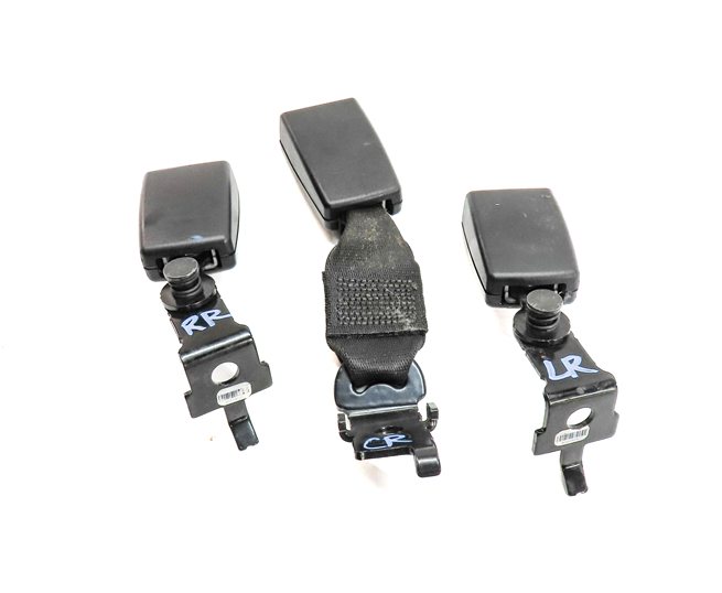 Thumbnail 2: 2011 BMW X5 (E70) REAR 2ND ROW LEFT CENTER RIGHT SEATBELT RECEIVER BUCKLE SET/3