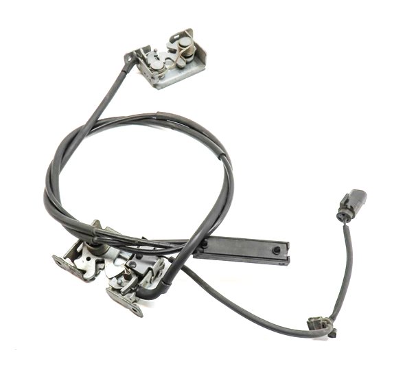 2011 BMW X5 (E70) FRONT HOOD BONNET LID SAFETY LOCK LATCH CABLE SET/2