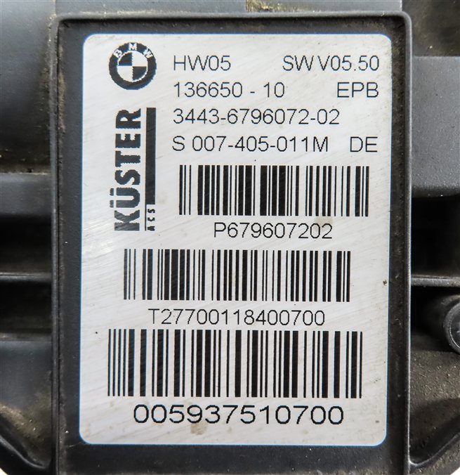 Thumbnail 7: 2011 BMW X5 (E70) 3.0L (N55) EMERGENCY PARK PARKING BRAKE ACTUATOR w/ CABLES