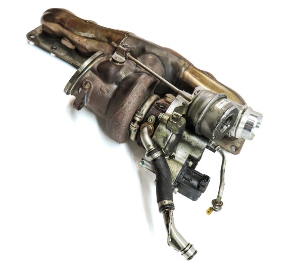 Thumbnail 3: 2011-2014 BMW X5 X6 (E70 E71) 3.0L N55 TURBO ENGINE TURBOCHARGER w/ MANIFOLD