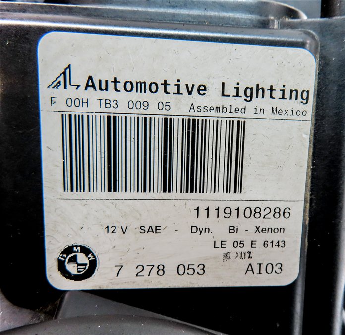 Thumbnail 10: 07-11 BMW X5 (E70) LEFT DRIVER XENON HID ADAPTIVE DYNAMIC HEADLIGHT LIGHT LAMP