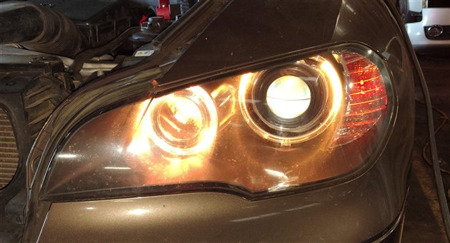 Thumbnail 2: 07-11 BMW X5 (E70) LEFT DRIVER XENON HID ADAPTIVE DYNAMIC HEADLIGHT LIGHT LAMP