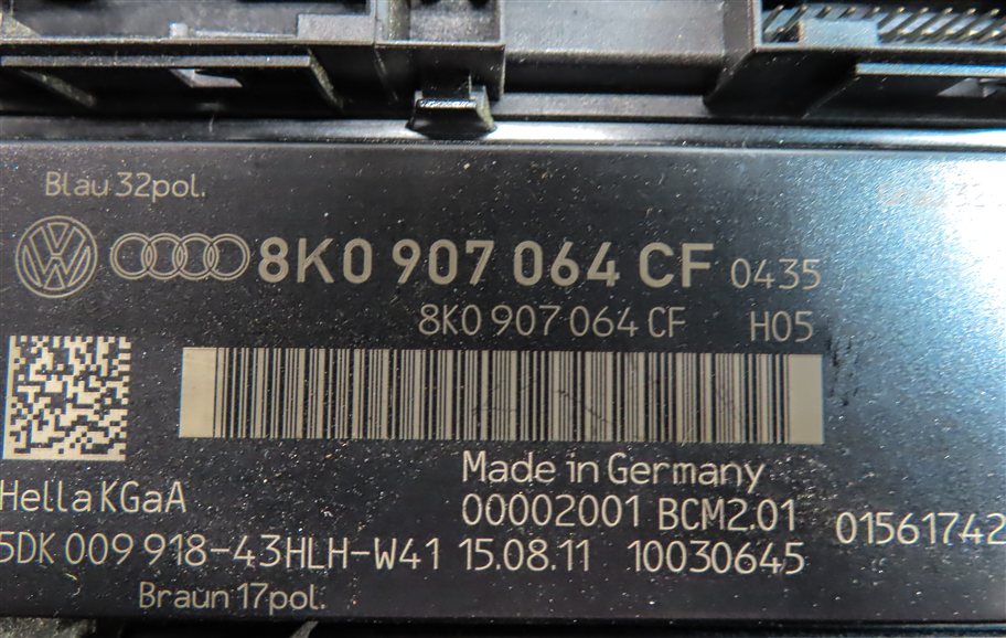 Thumbnail 19: 2012 AUDI A4 A5 (B8 8K 8T) 2.0L ECM BCM GATEWAY IMMOBILIZER MODULE KEY SET/9