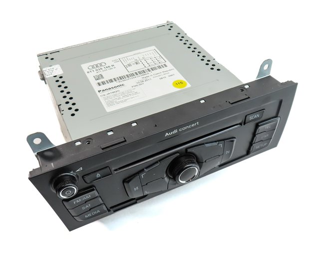 2012 AUDI A5 COUPE (B8 8T) FRONT AM FM RADIO CD NAVIGATION HEAD CONTROL UNIT