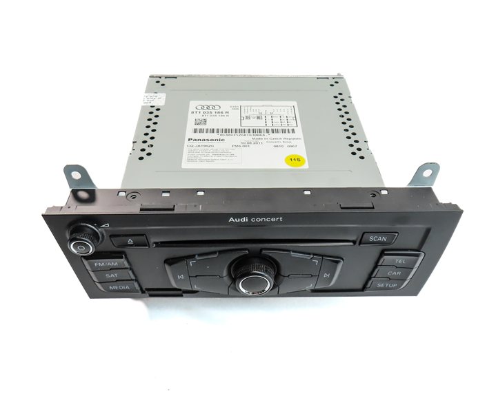 Thumbnail 2: 2012 AUDI A5 COUPE (B8 8T) FRONT AM FM RADIO CD NAVIGATION HEAD CONTROL UNIT