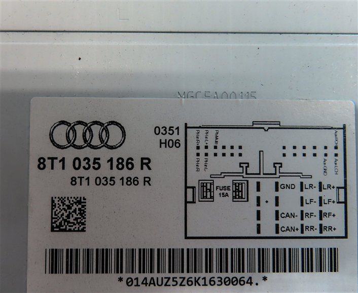 Thumbnail 8: 2012 AUDI A5 COUPE (B8 8T) FRONT AM FM RADIO CD NAVIGATION HEAD CONTROL UNIT