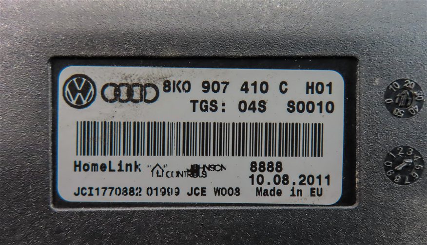 Thumbnail 7: 2012 AUDI A5 COUPE (B8 8T) GARAGE DOOR OPENER HOMELINK CONTROL MODULE