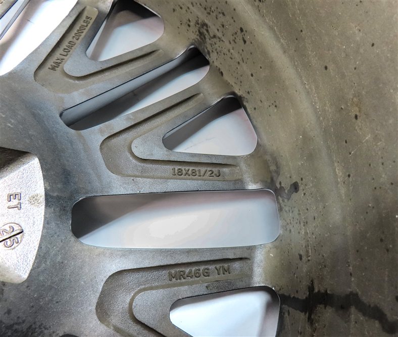 Thumbnail 9: 2012 AUDI A5 COUPE (B8 8T) 18X8.5 MANDRUS MASCHE WHEEL RIM GUNMETAL/MIRROR FACE