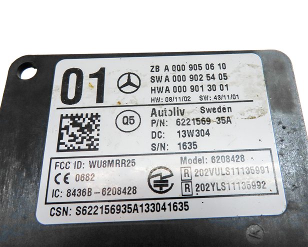 Thumbnail 5: 2014 MERCEDES GL450 (X166) REAR DRIVER ASSIST BLIND SPOT RADAR SENSOR MODULE