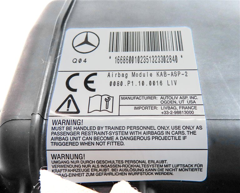Thumbnail 4: 12-19 MERCEDES GL350 GL450 GL550 ML350 ML550 GLE (W166 X166) DRIVER KNEE AIRBAG