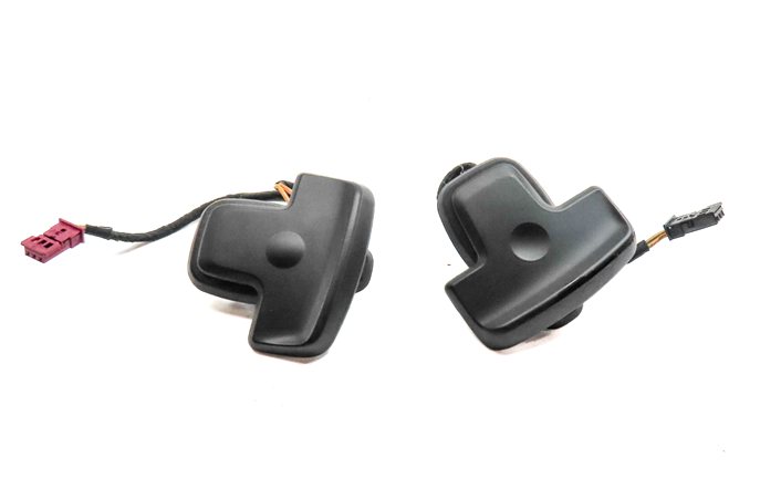 Thumbnail 1: 2014 MERCEDES GL450 (X166) DRIVER STEERING WHEEL PADDLE SHIFT SHIFTER SET/2