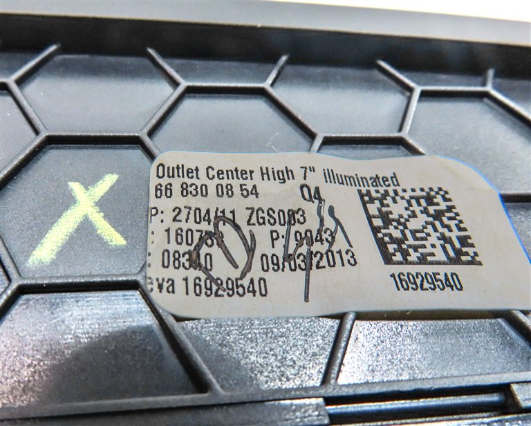 Thumbnail 6: 2014 MERCEDES GL450 (X166) FRONT CENTER DASH SCREEN TRIM w HEAT AIR AC VENT