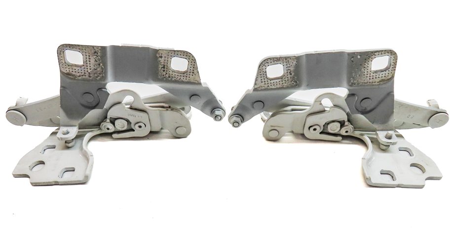 Thumbnail 4: 12-19 MERCEDES GL ML (W166 X166) FRONT LEFT & RIGHT HOOD HINGE SET (White)