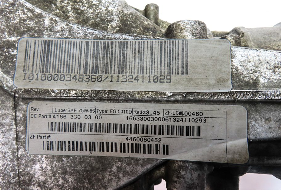 Thumbnail 8: 13-19 MERCEDES GL GLE ML (W166 X166) FRONT DIFFERENTIAL GEAR CARRIER 3.46 RATIO
