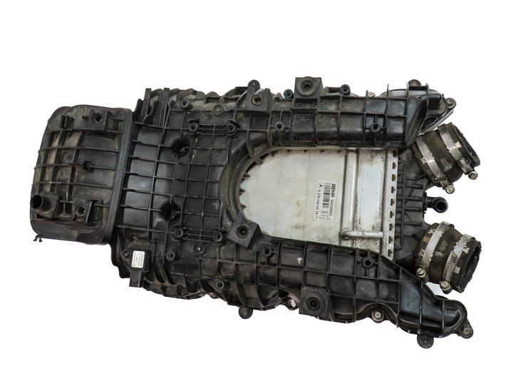 Thumbnail 2: 2014 MERCEDES GL450 (X166) 4.6L (M278.928) ENGINE INTAKE MANIFOLD w/ INTERCOOLER