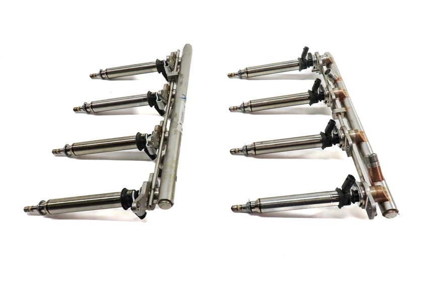 Thumbnail 2: 2014 MERCEDES GL450 (X166) 4.6L (M278.928) ENGINE FUEL INJECTOR SET/8 w/RAILS