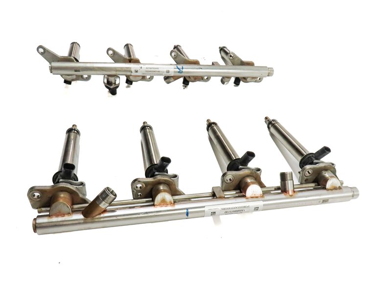 Thumbnail 3: 2014 MERCEDES GL450 (X166) 4.6L (M278.928) ENGINE FUEL INJECTOR SET/8 w/RAILS